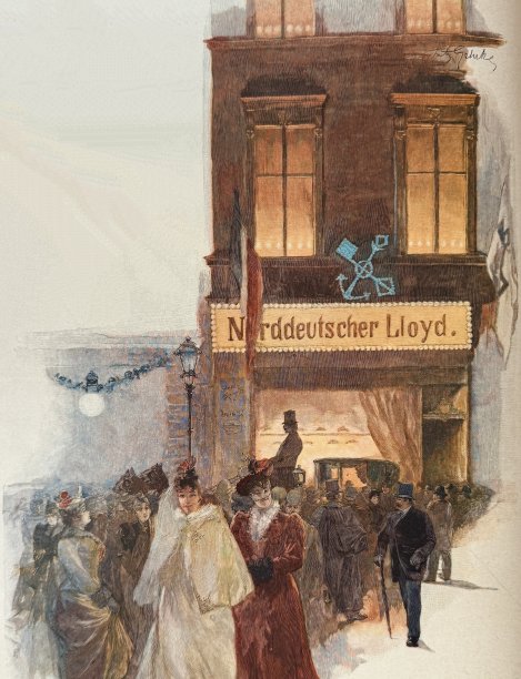 北德意志劳埃德大厦的柏林街头夜生活图片下载