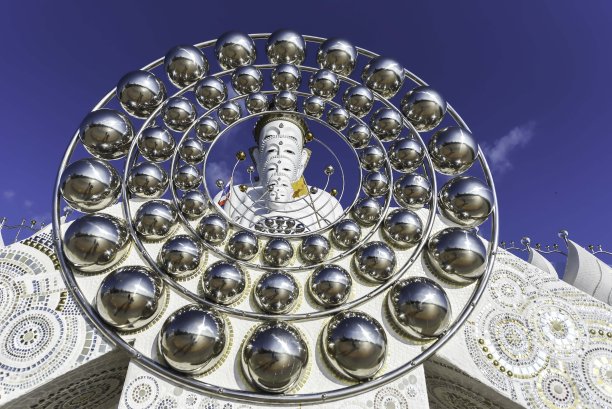 五尊佛像在佛寺寺，泰国，碧差汶图片下载