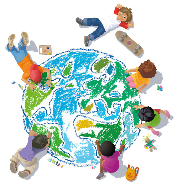 画世界的孩子图片下载