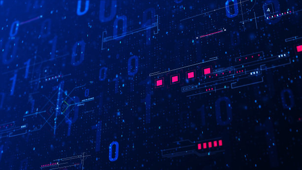 数字技术背景。数字线框二进制代码图形背景。图片下载