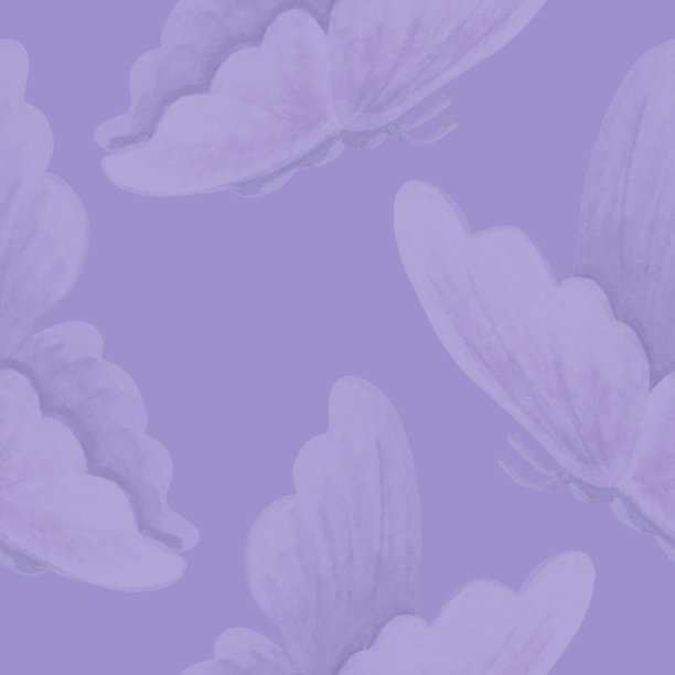 蝴蝶紫色无缝图案。水彩飞虫。春夏手绘插画。热带野生动物。绘制无尽的模板墙纸，剪贴簿，包装，纺织品。图片下载