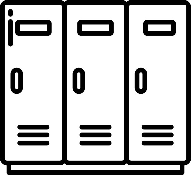 储物柜轮廓矢量插图图片下载