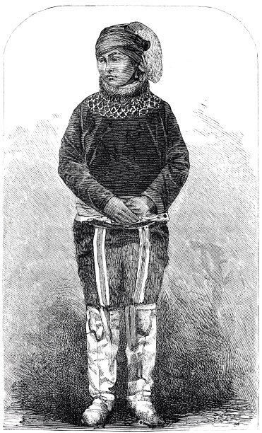 来自格陵兰岛的女人穿着舞会的衣服图片下载