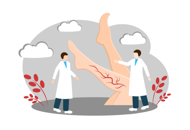 静脉曲张。血管外科医生。图片下载