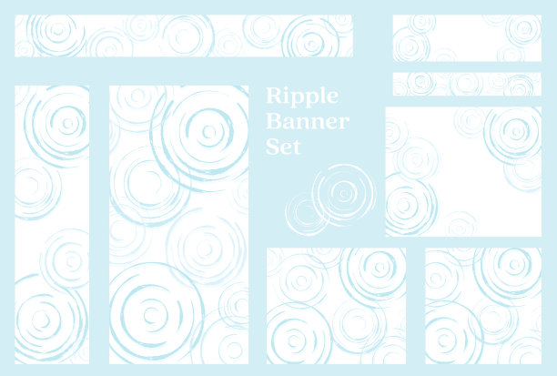 圆形水波纹横幅集图片下载