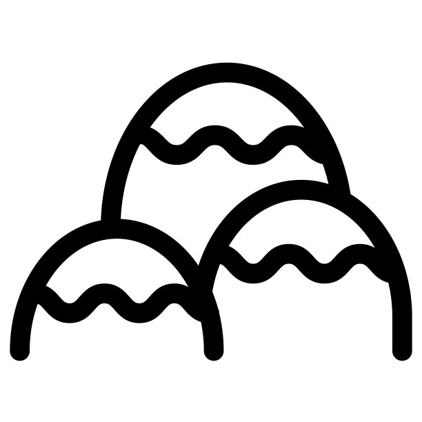 线条风格图标涉及山地、景观、自然、登山、登山、户外、旅行、徒步旅行、旅游、丘陵、地形、地质图片下载
