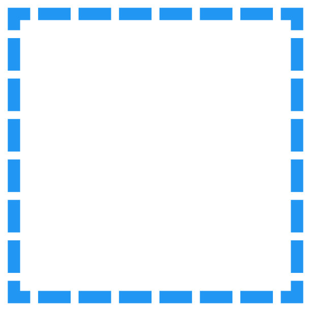 方形虚线边框设计元素图片下载