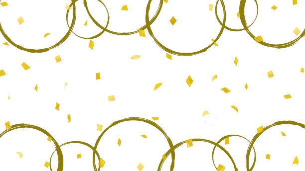 金箔插画素材，日式背景。图片下载