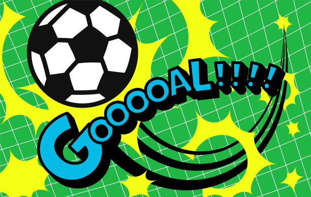 说明足球入网，进球的瞬间。图片下载