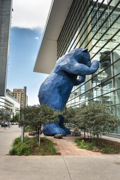 美国丹佛市中心的科罗拉多会议中心图片下载