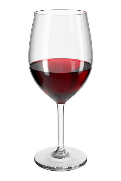 酒杯与红酒在孤立的背景。酒吧的主题。3 d渲染。图片下载