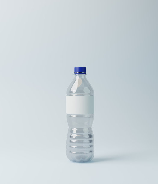 3D隔离塑料水瓶图片下载