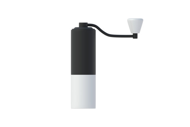 手工咖啡研磨机隔离在白色背景。三维渲染图片下载