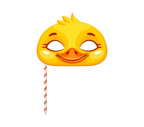 嘉年华派对节日生日小鸭子面具图片下载