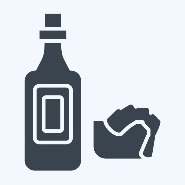 Icon海鲜酱。与海鲜有关的标志。字形风格。简单的设计说明图片下载