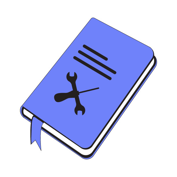 用户手册、指南、说明书、指南手册、等距概念手册。矢量插图。用户指南手册图片下载