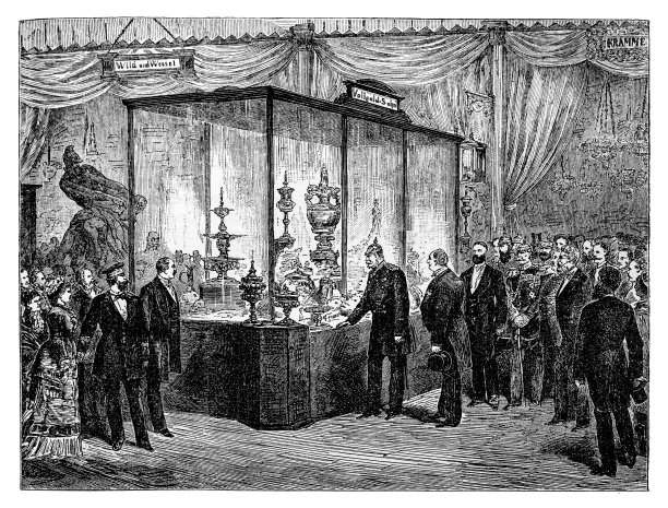 皇帝参观贸易展览会图片下载