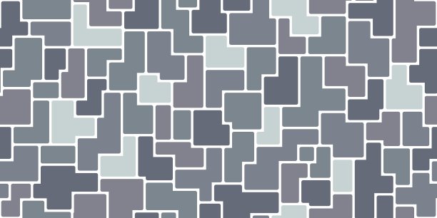 花园灰色马赛克石瓦花纹铺装地面图片下载