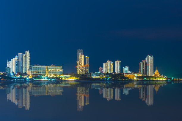 芭堤雅市景。芭堤雅是一个靠近大海和泰国著名景点的城市，外国人来这里参观和度假。图片下载