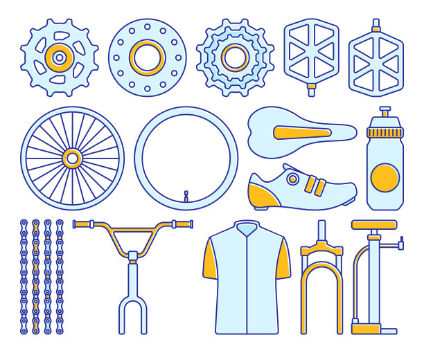 自行车零件说明图片下载