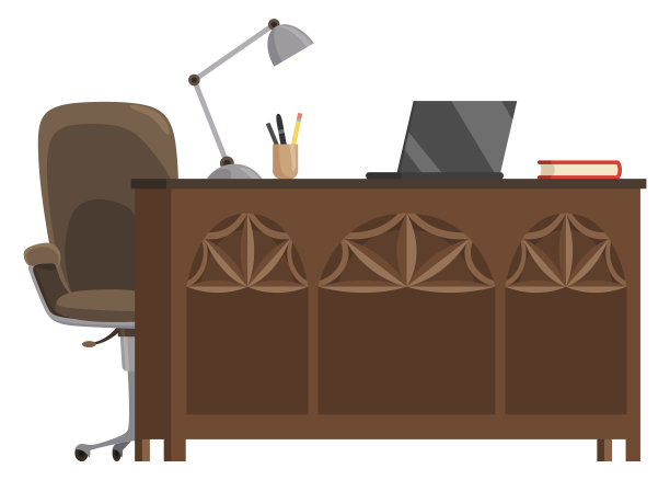 侦探事务所内部元素。桌上放着侦探用的文具。犯罪和犯罪证据。矢量平面风格的卡通插图孤立的白色背景图片下载