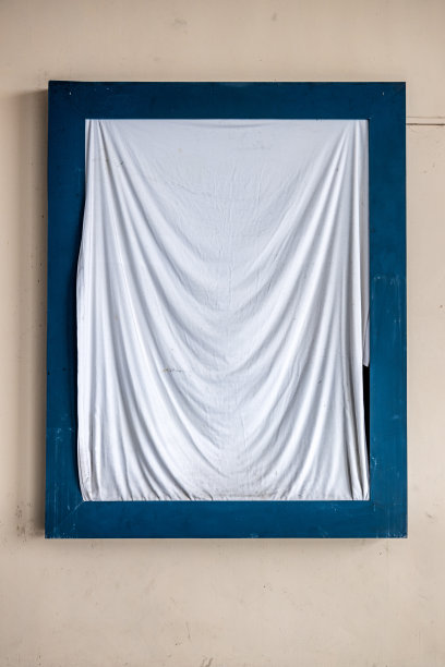 用布盖的海报框架图片下载