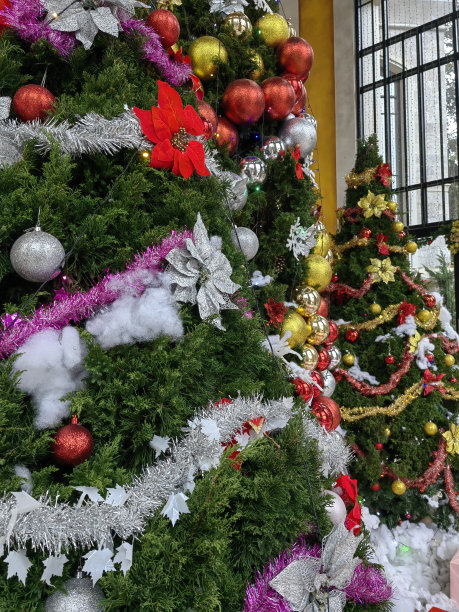 圣诞装饰套件，适合下雪的冬天。图片下载