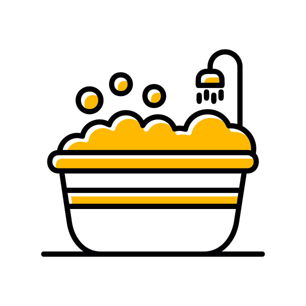 浴缸里的图标图片下载