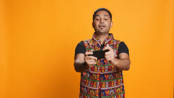 玩家喜欢手机游戏，有打败敌人的乐趣，工作室背景图片下载