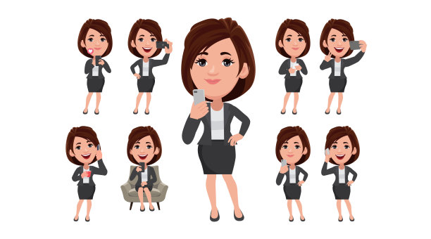 年轻人使用智能手机图片下载