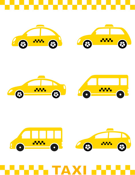 套出租汽车和条纹图片下载