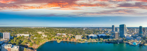 佛罗里达州杰克逊维尔的鸟瞰图图片下载