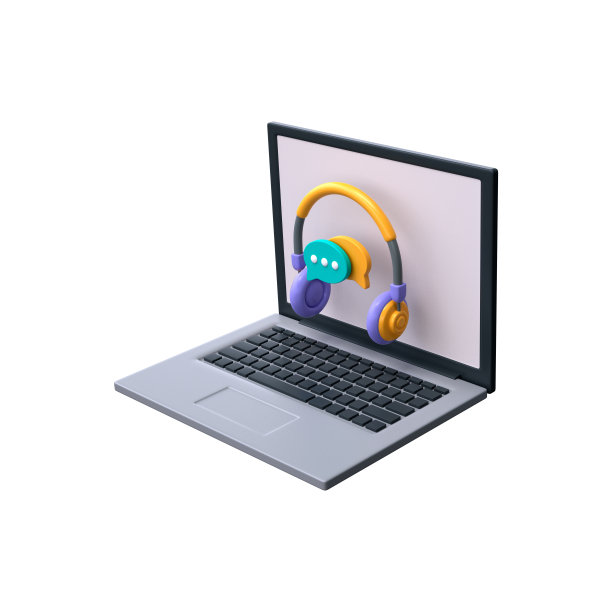 3D语音气泡。概念听音乐，支持服务和对话，3d渲染库存照片图片下载