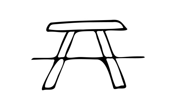 板凳上。的房子。木制的。坐下。涂鸦。图片下载