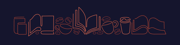 打开书，在办公桌前喝杯咖啡。茶玻璃图片下载