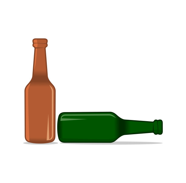 玻璃瓶设计插图矢量eps格式，适合您的设计需求，标志，插图，动画等。图片下载