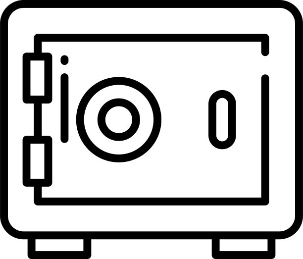 储物柜轮廓矢量图图片下载