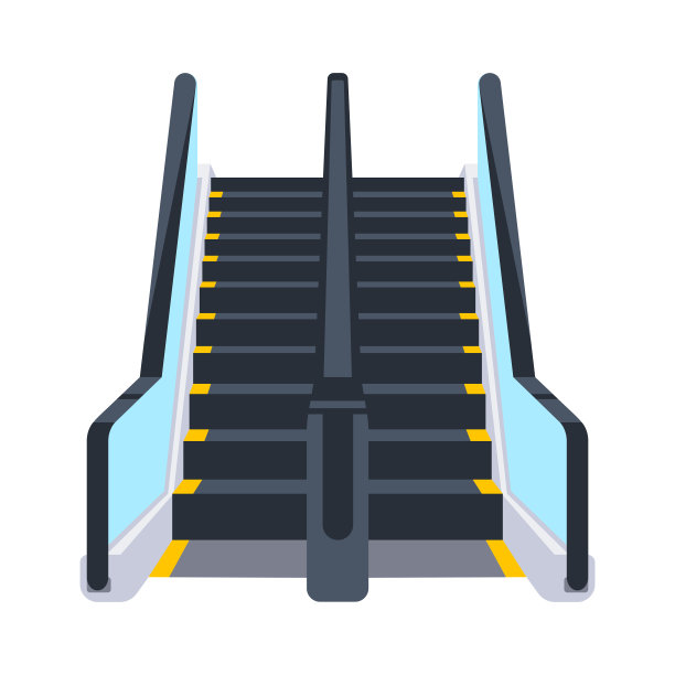 楼梯电梯。移动的楼梯。快速楼梯机场图片下载