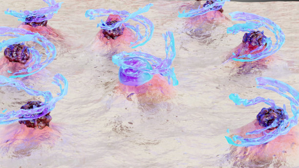 用泡沫面霜、油性皮肤层清洁、堵塞毛孔、洗液或牛奶或水或清洁皮肤污垢去除剂清洁面部痘痘和黑头。深层清洁，3d渲染图片下载