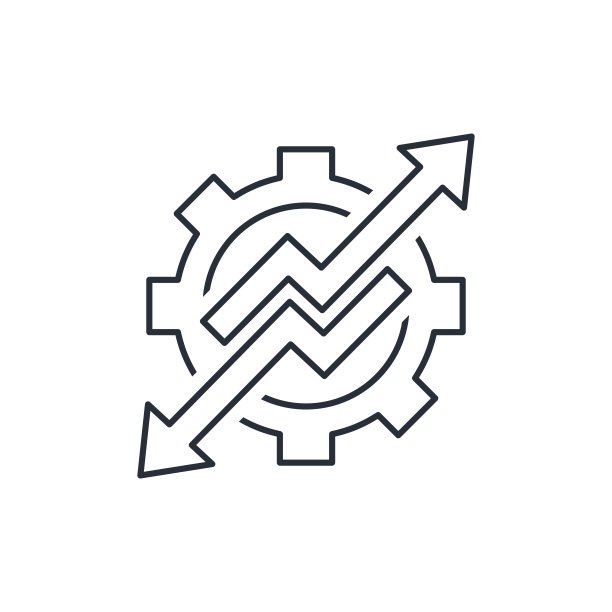 箭头把机械装置拉向不同的方向。不协调的动作。不平衡。矢量线性图标隔离在白色背景。图片下载