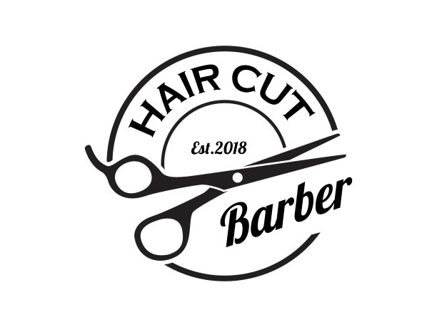 理发师设计。理发店的标志。图片下载