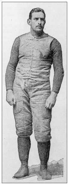 古董形象:大学足球运动员图片下载