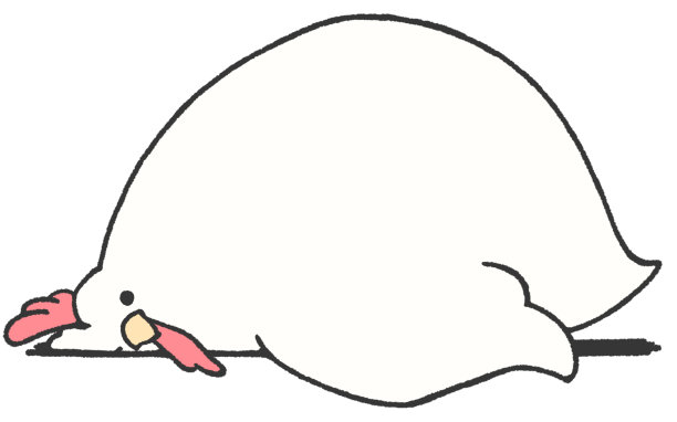 一只鸡躺在地上看着我图片下载