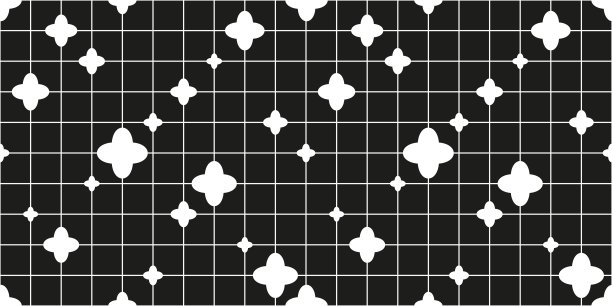 抽象的无缝几何图案与四翼和网格在卡通风格。图片下载