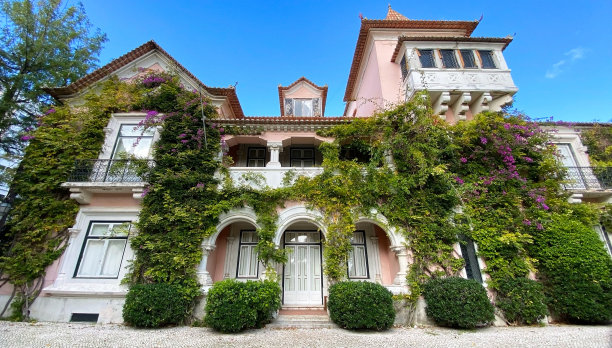 葡萄牙里斯本老房子的外观图片下载