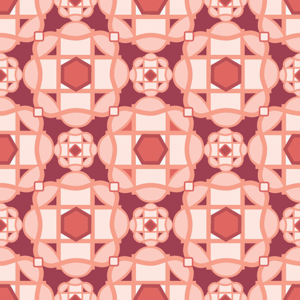 抽象几何形状和线条无缝图案。阿拉伯花纹瓷砖纹理。现代马赛克背景的网站业务图形。图片下载