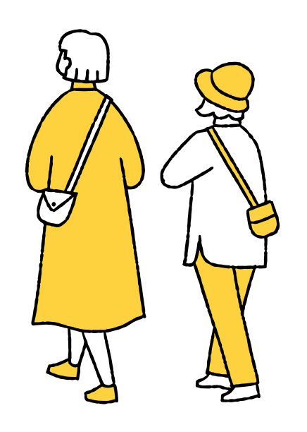 上班路上的20、60多岁的女上班族图片下载