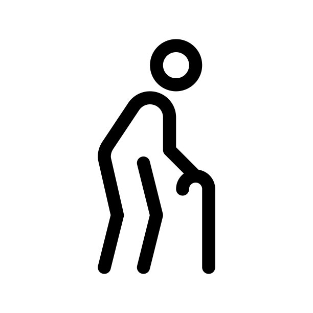 拄着拐杖的老人图片下载