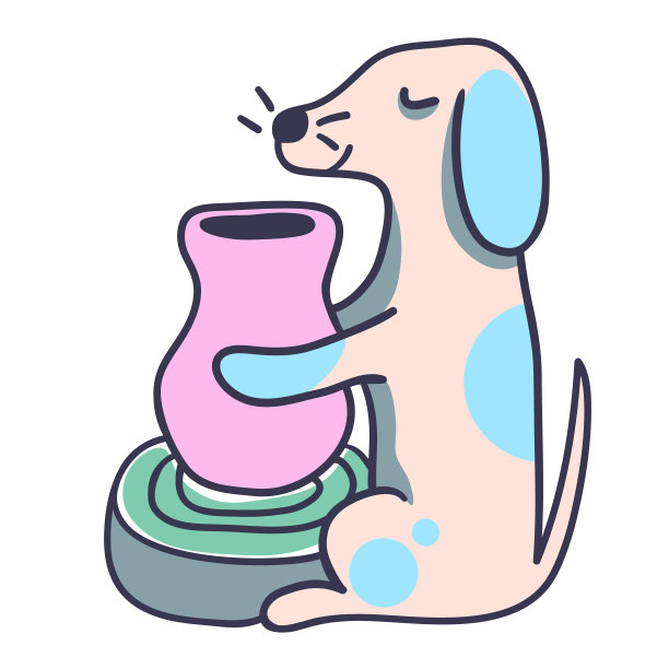 狗狗-陶器图片下载