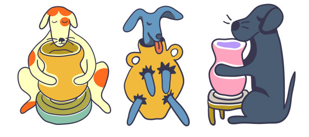 狗狗-陶器图片下载